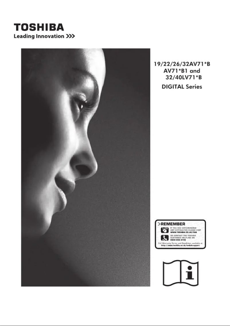 Page 1 de la notice Manuel utilisateur Toshiba 22AV713B22