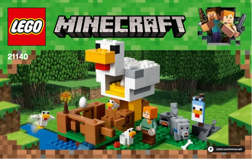 Page 1 de la notice Manuel utilisateur Lego Minecraft 21140