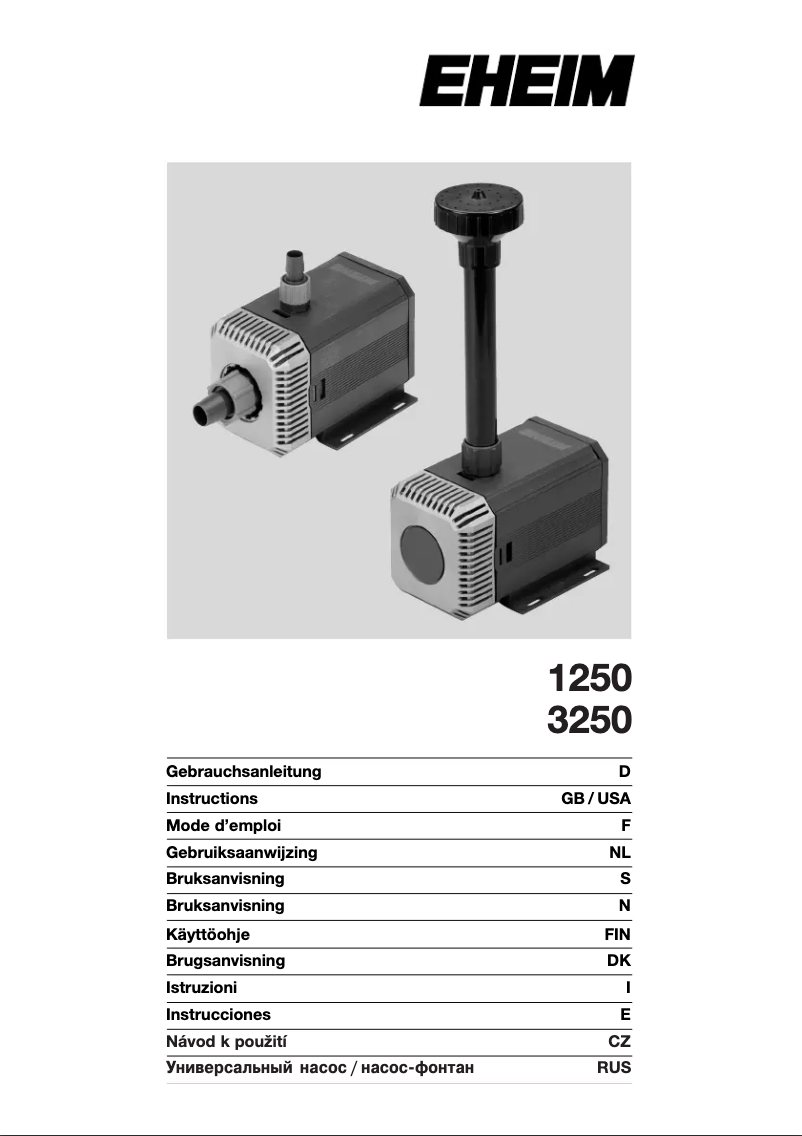 Image de la première page du manuel de l'appareil 3250