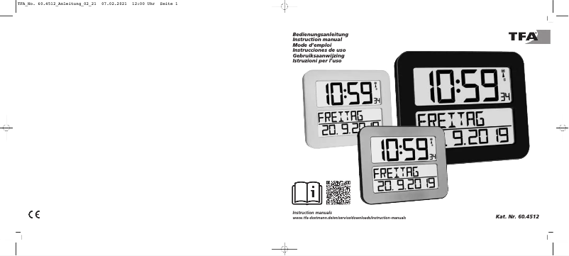Página 1 del manual Manual de usuario TFA Timeline Max 60.4512.01