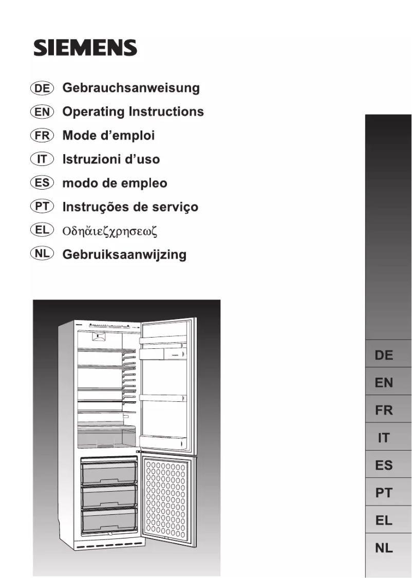 Page n°1 - Manuel utilisateur Siemens KG36SX00FF