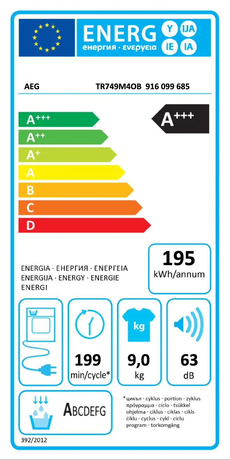 Image de la première page du manuel de l'appareil TR749M4OB