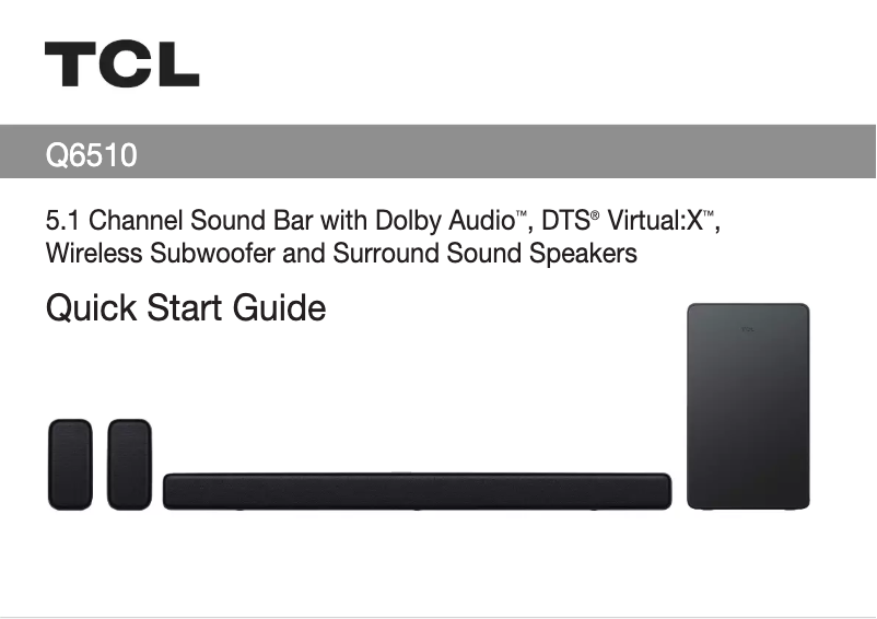 First page image of the manual for Q6510