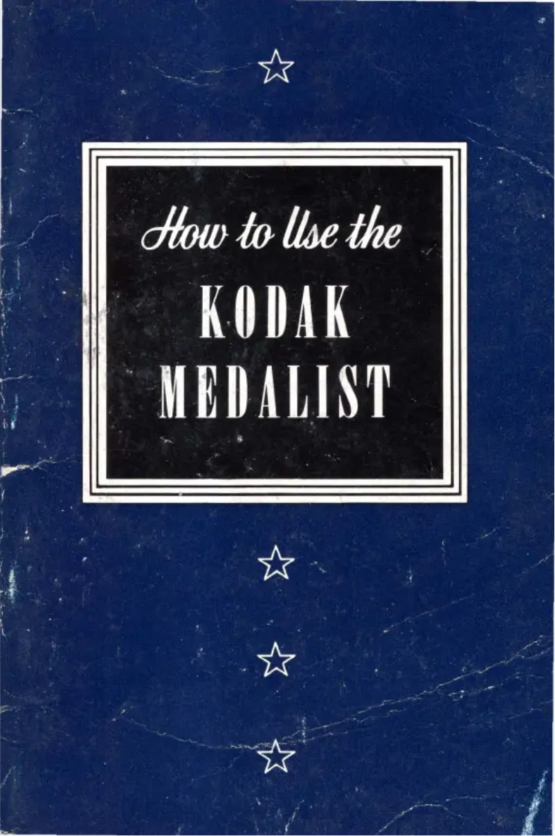 Page n°1 - Manuel utilisateur Kodak Medalist