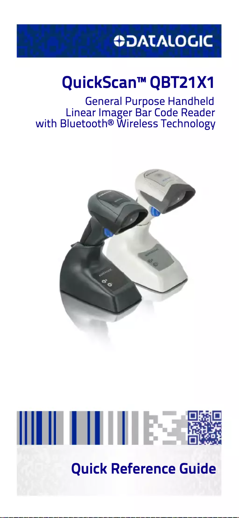 Image de la première page du manuel de l'appareil QuickScan QBT2131