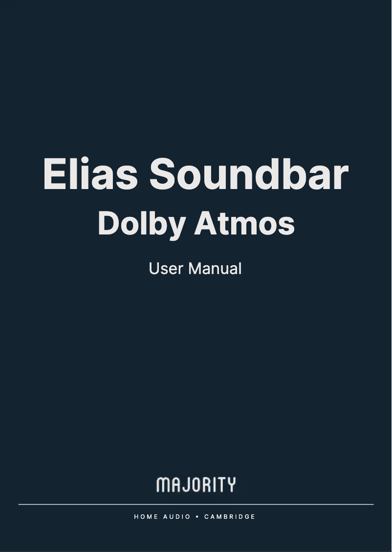 Page 1 de la notice Manuel utilisateur Majority Elias