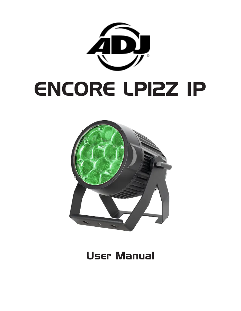 Página 1 del manual Manual de usuario Adj Encore LP12Z IP