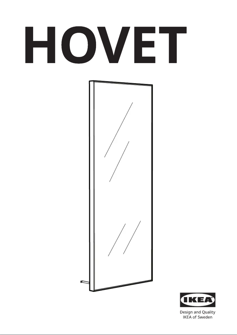 Page 1 de la notice Manuel utilisateur Ikea HOVET 705.159.15