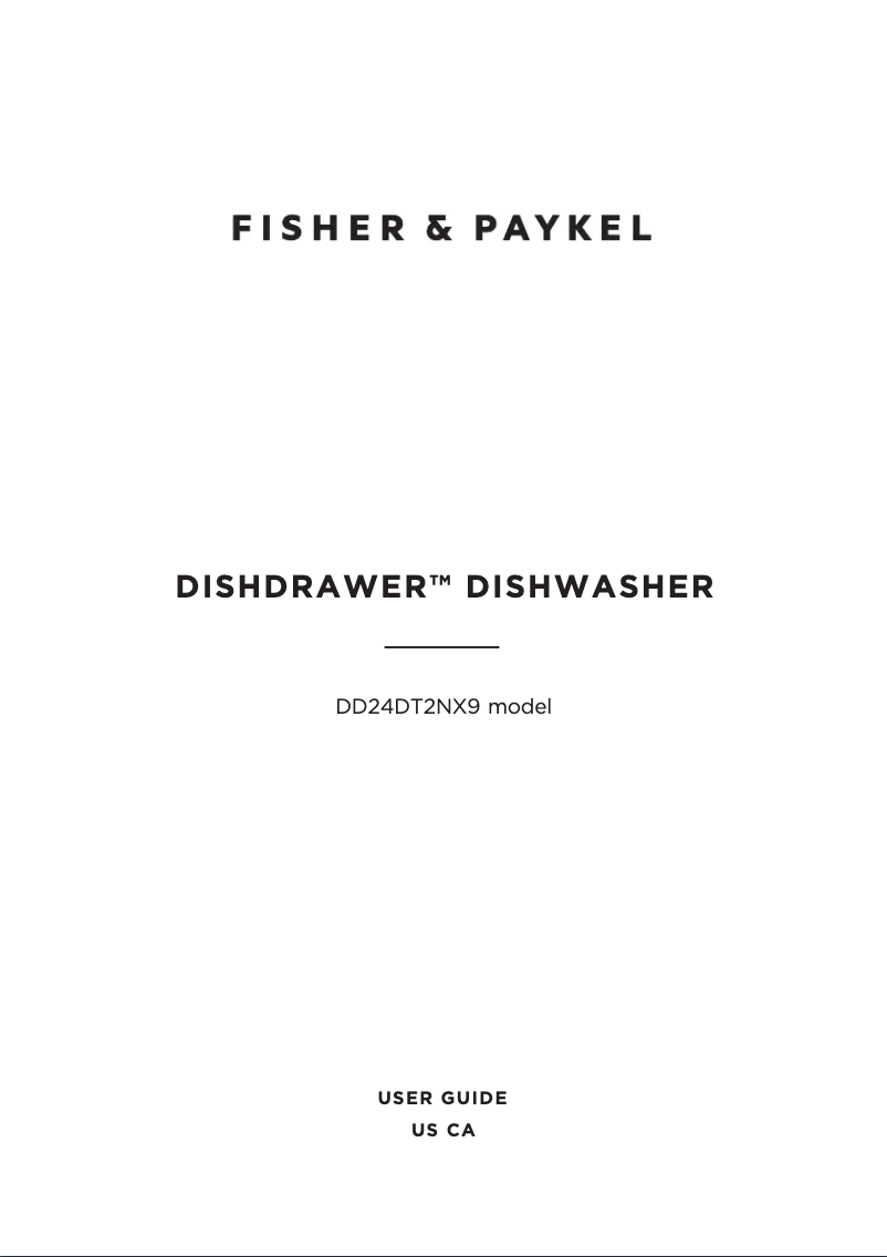 Page n°1 - Manuel utilisateur Fisher & Paykel DD24DT2NX9