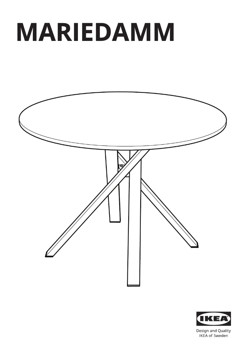 Image de la première page du manuel de l'appareil MARIEDAMM 105.922.85