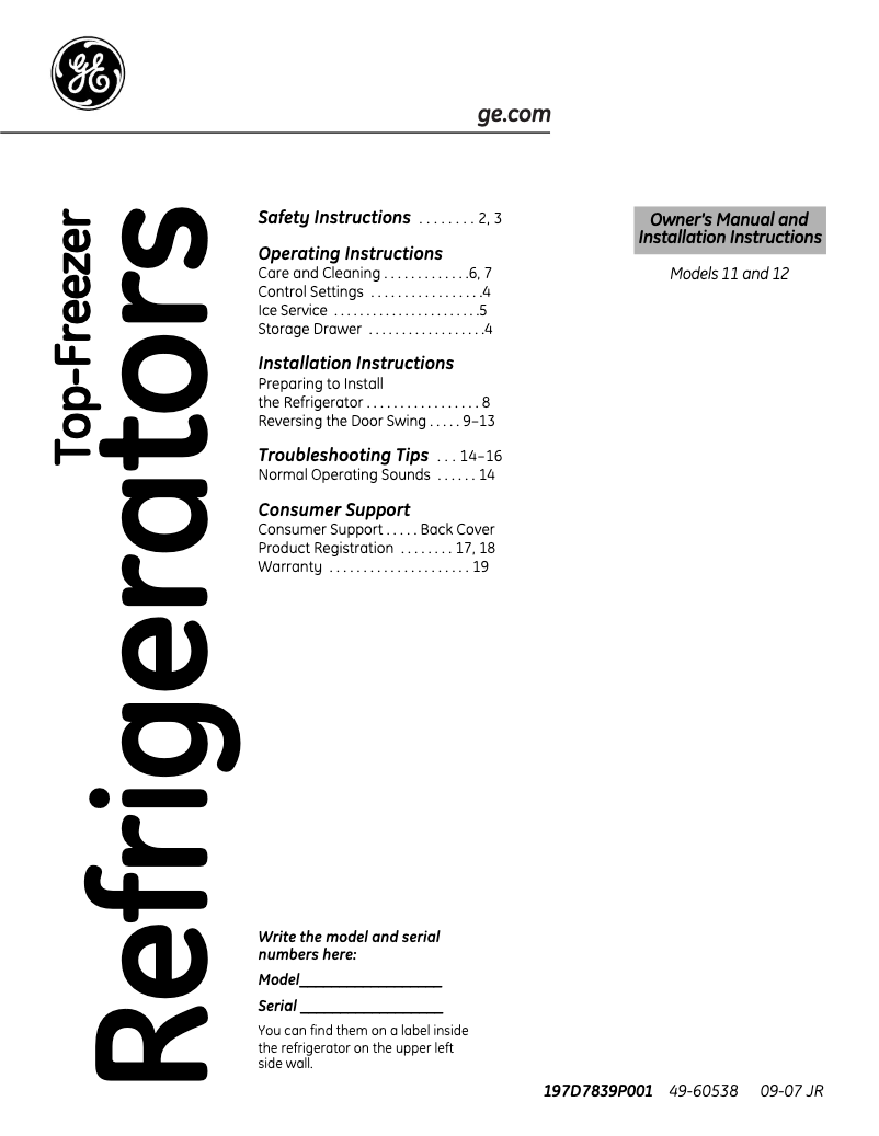 Imagen de la primera página del manual del dispositivo GTS12BBPLCC