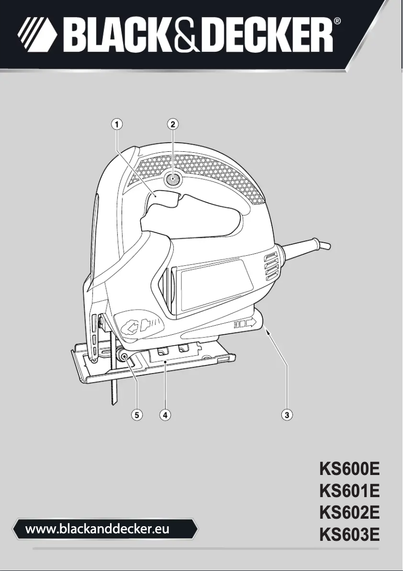 Página 1 del manual Manual de usuario Black & Decker KS602E