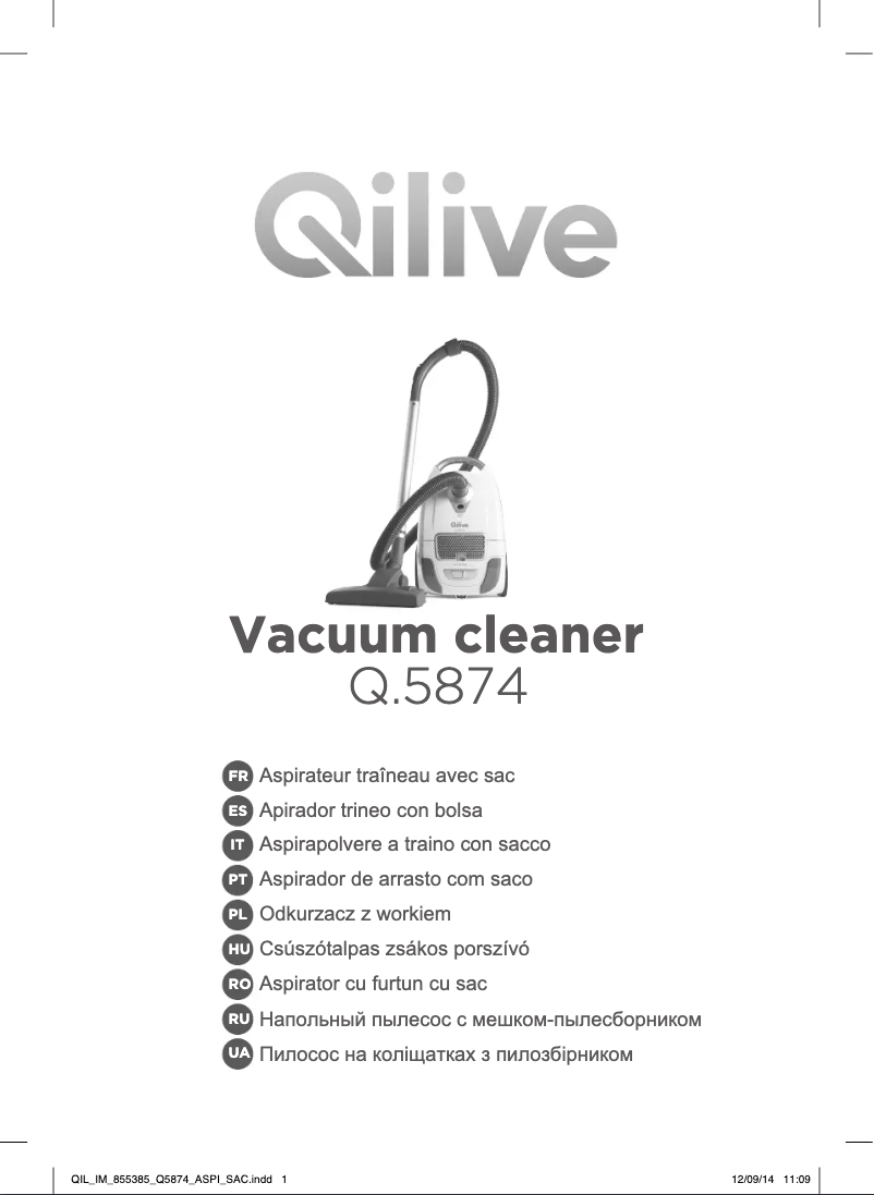 Page n°1 - Manuel utilisateur Qilive Q.5874