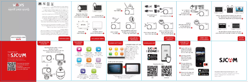 Page 1 de la notice Manuel utilisateur SJCAM SJ10X