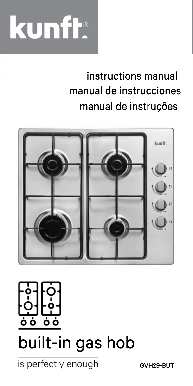 Página 1 del manual Manual de usuario Kunft KGH2431