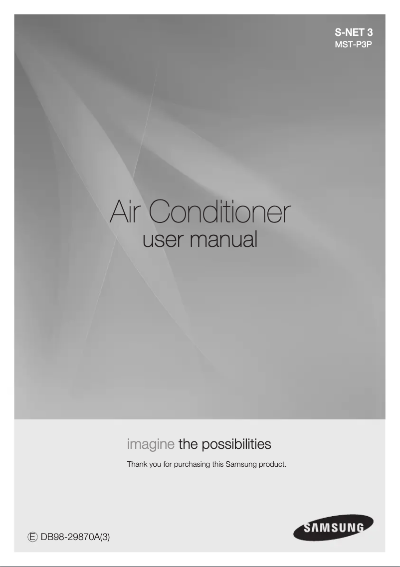 Page 1 de la notice Manuel utilisateur Samsung MST-P3P