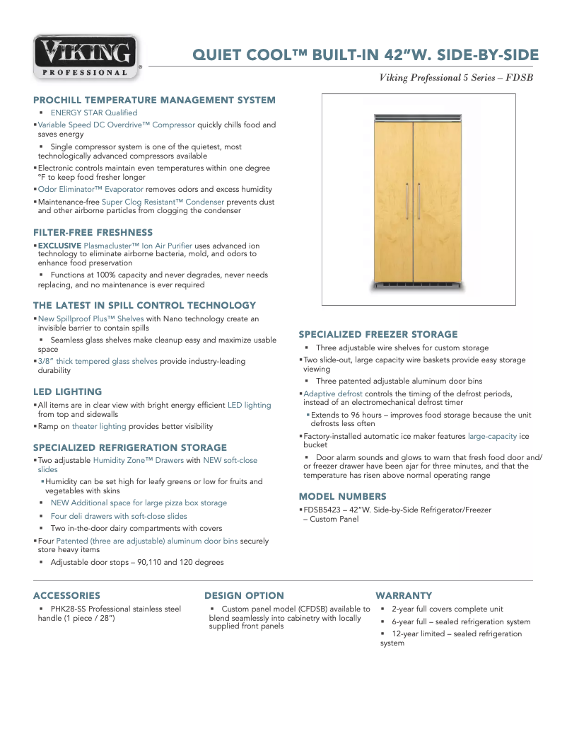 Image de la première page du manuel de l'appareil FDSB5423