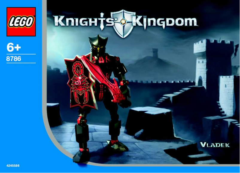 Page 1 de la notice Manuel utilisateur Lego Knights Kingdom 8786