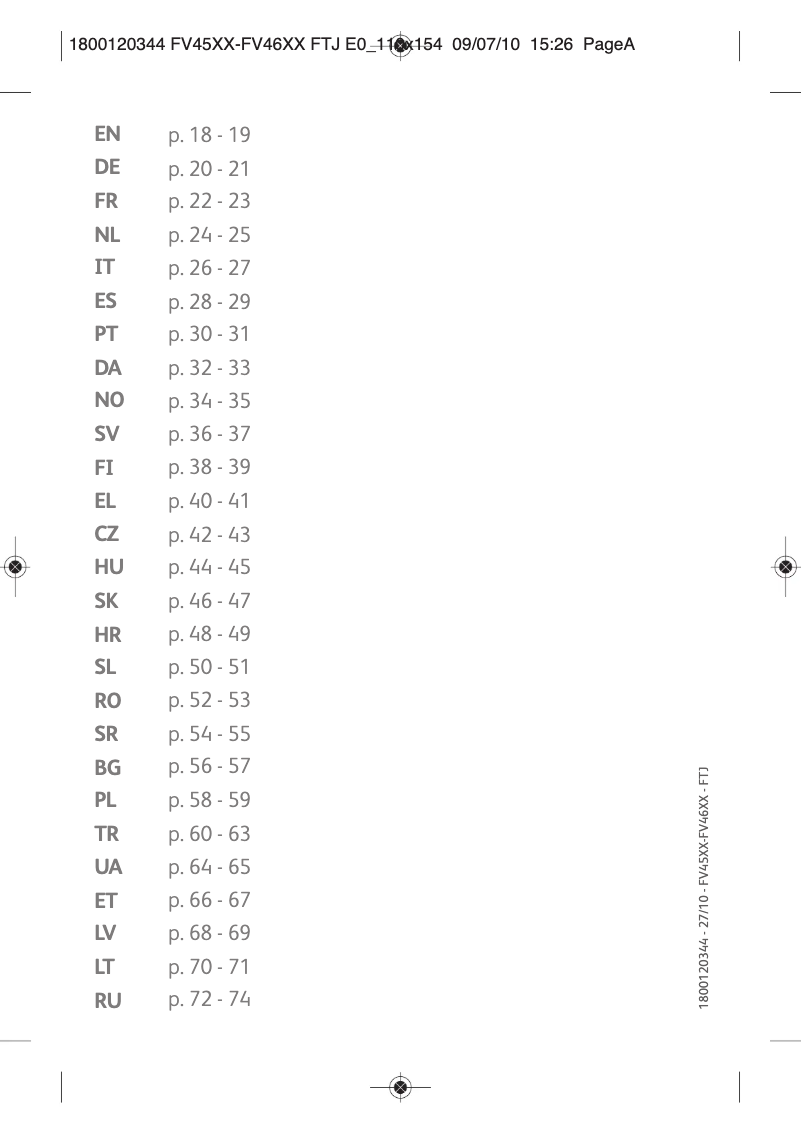 Page 1 de la notice Manuel utilisateur Tefal Ultragliss FV4650