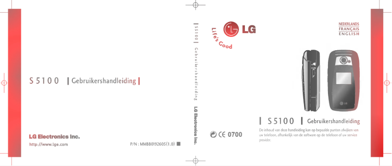 Page 1 de la notice Manuel utilisateur LG S5100