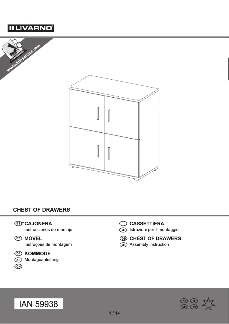 Image de la première page du manuel de l'appareil IAN 59938