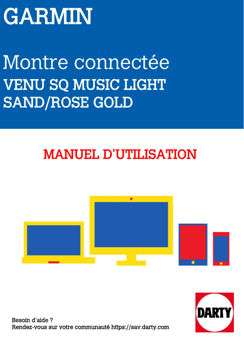 Página 1 del manual Manual de usuario Garmin Venu Sq Music