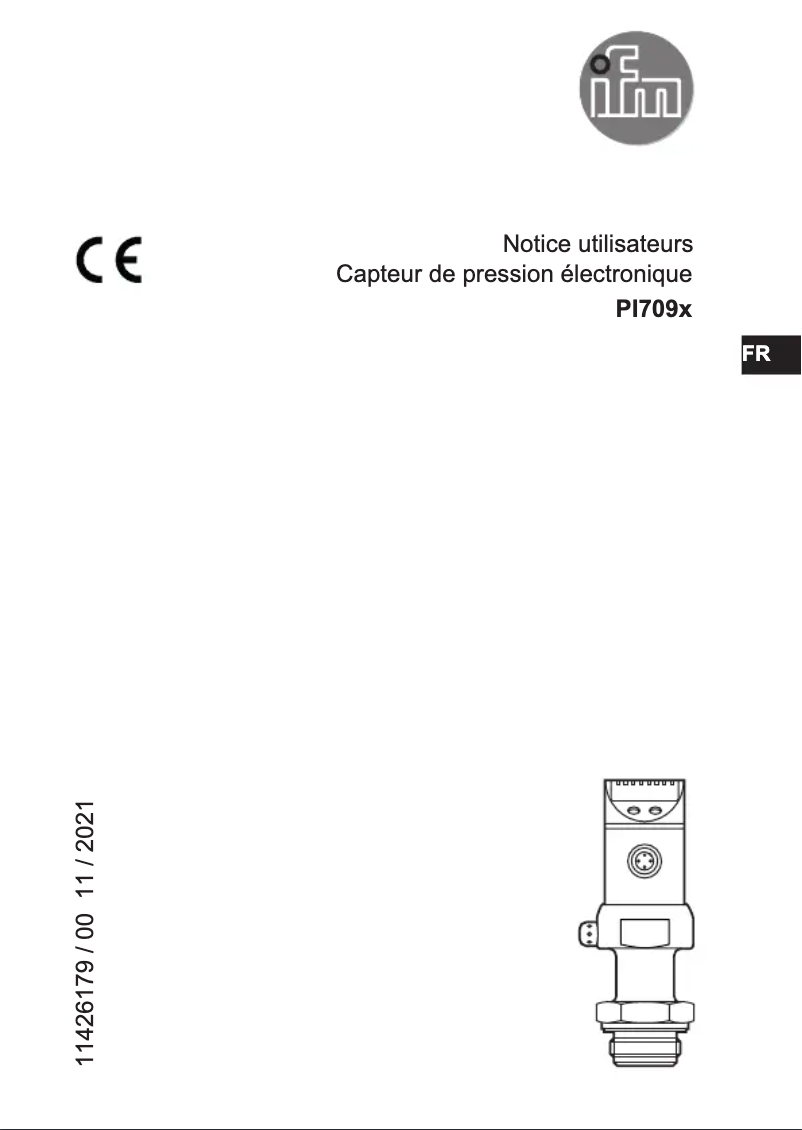 Page n°1 - Manuel utilisateur IFM PI7096