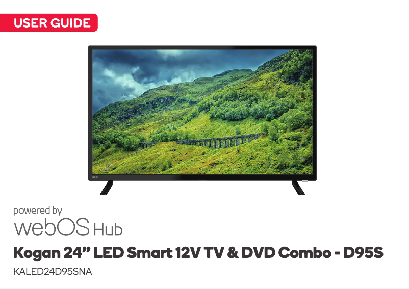 Page 1 de la notice Manuel utilisateur Kogan KALED24D95SNA