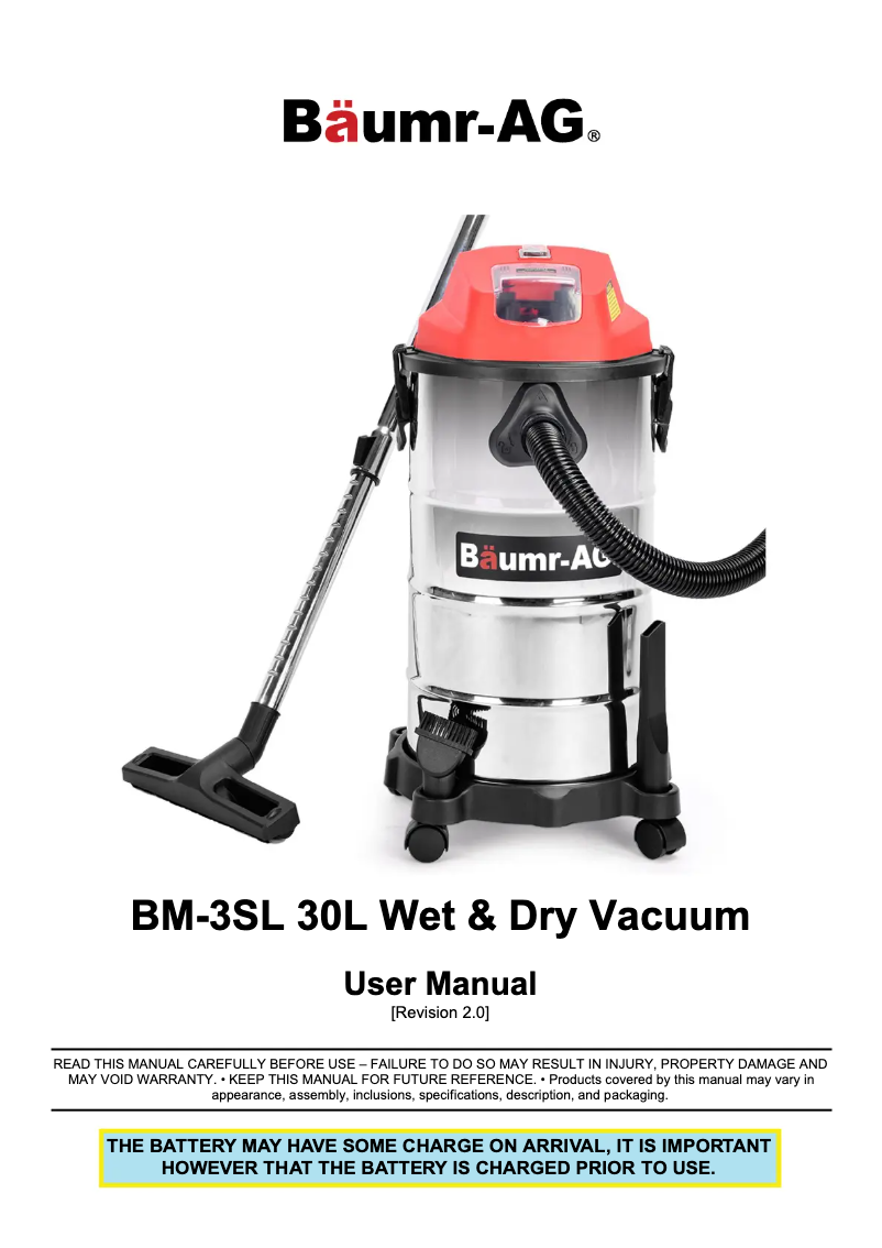 Image de la première page du manuel de l'appareil BM-3SL