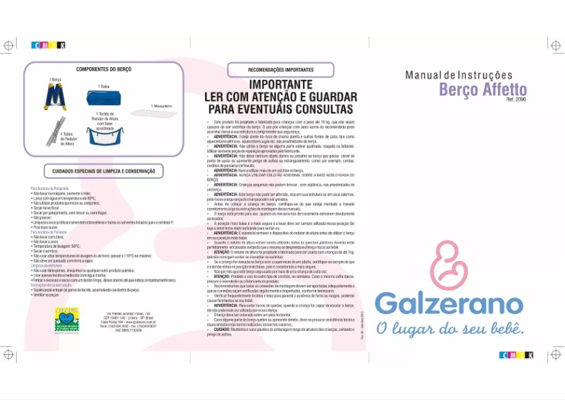 Page 1 de la notice Manuel utilisateur Galzerano Affetto