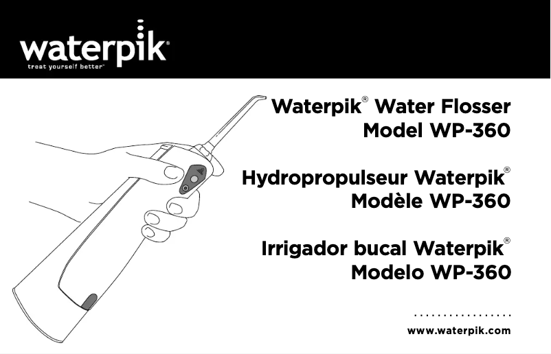 Page 1 de la notice Manuel utilisateur Waterpik WP-360