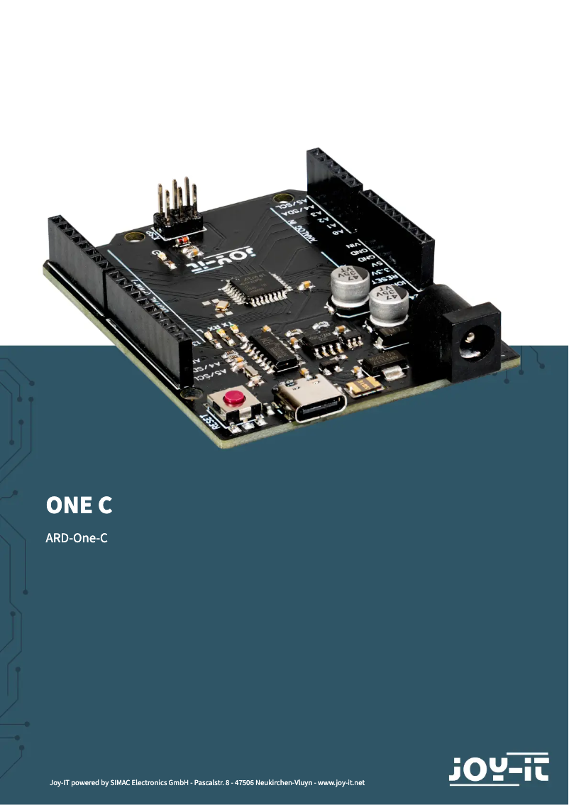 Imagen de la primera página del manual del dispositivo ARD-One-C