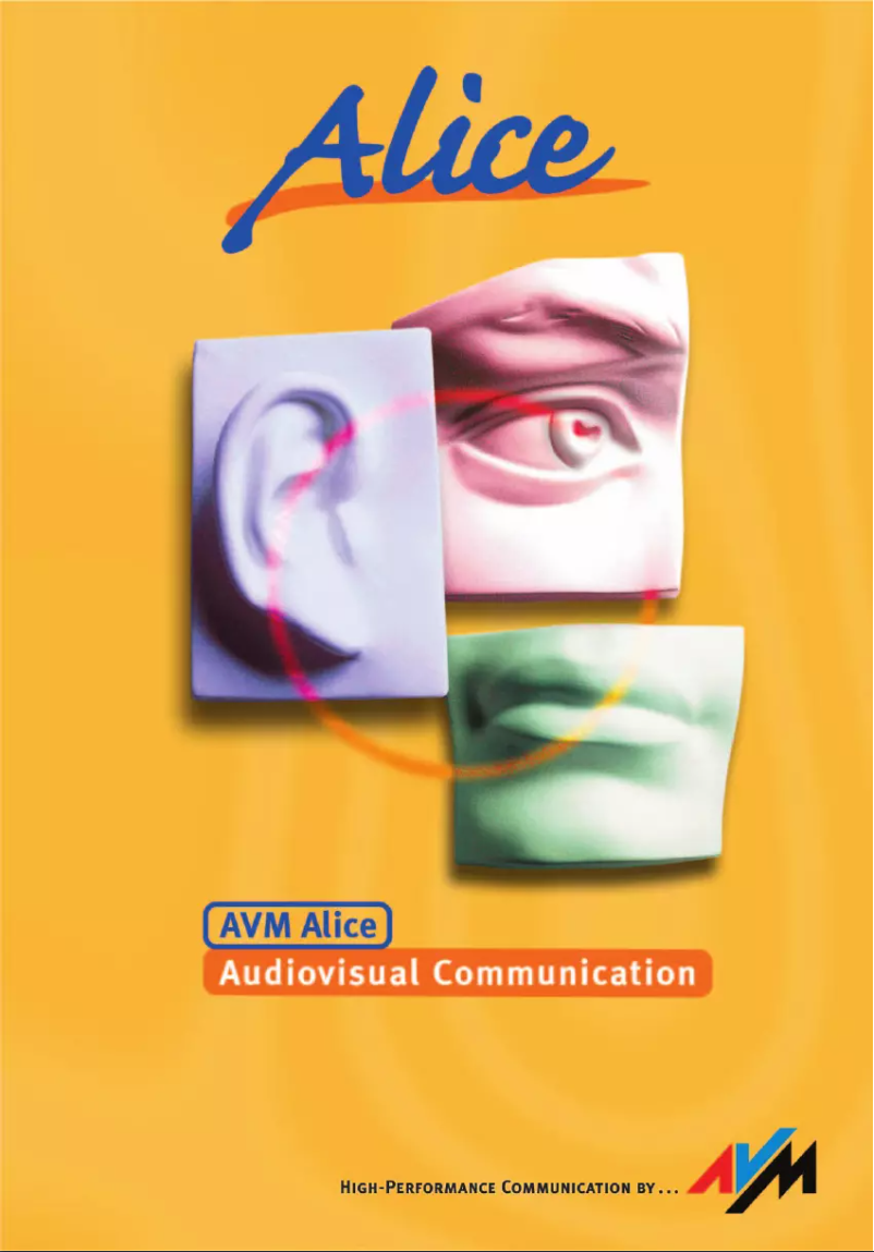 Page 1 de la notice Manuel utilisateur AVM Alice