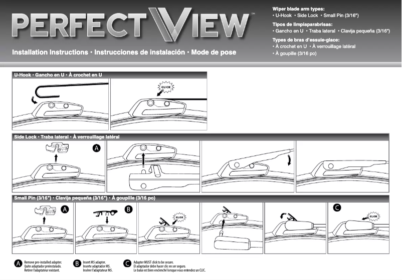 Page n°1 - Manuel utilisateur PerfectView VTL2 Top Lock