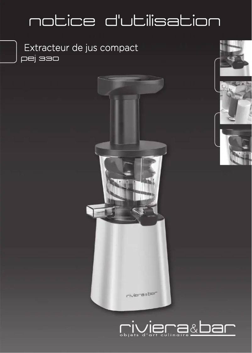 Página 1 del manual Manual de usuario Riviera & Bar PEJ330