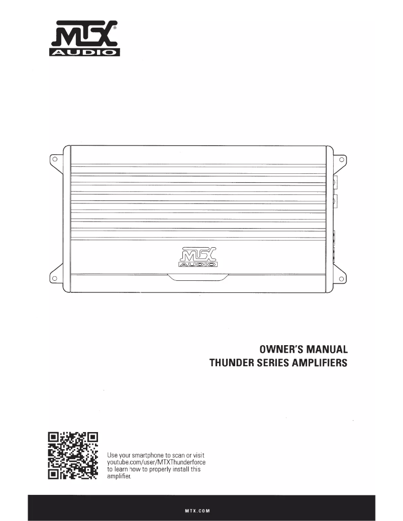 Page 1 de la notice Manuel utilisateur MTX Audio Thunder 75.4