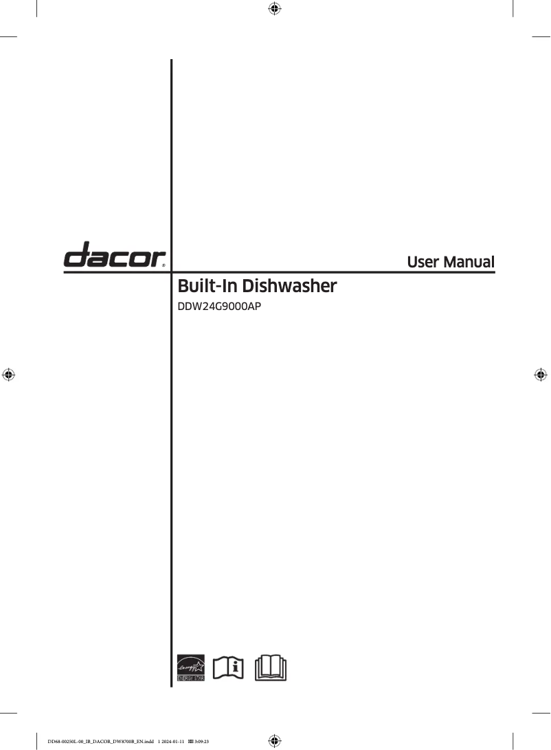Image de la première page du manuel de l'appareil DDW24G9000AP