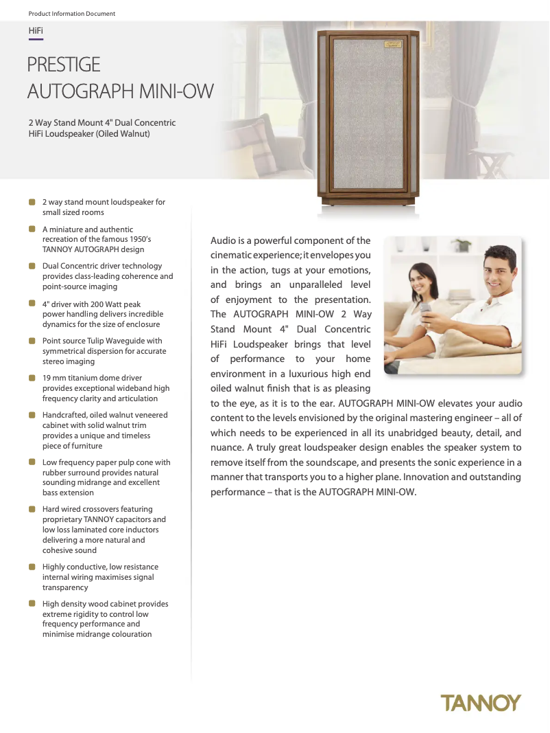 Image de la première page du manuel de l'appareil AUTOGRAPH MINI-OW