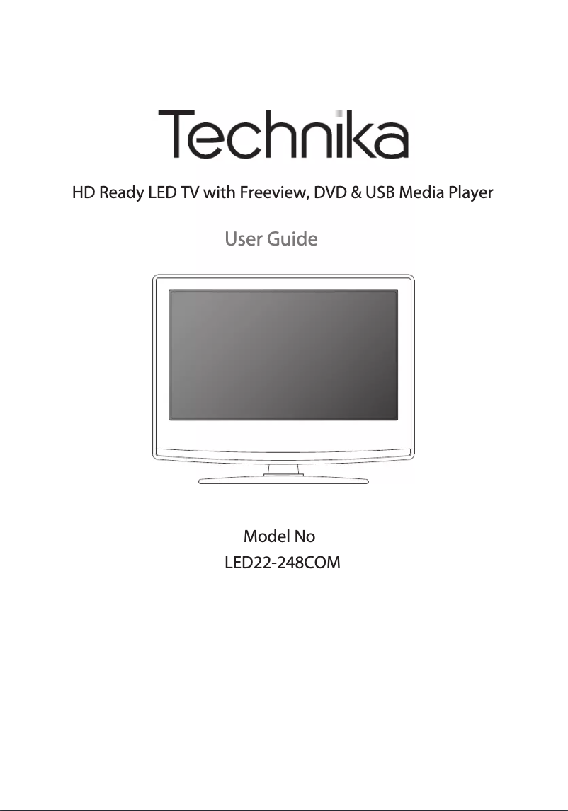 Page 1 de la notice Manuel utilisateur Technika LED22-248COM