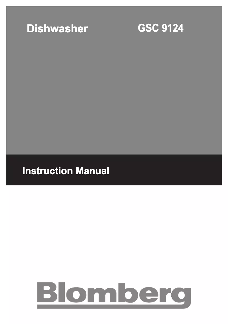 Page n°1 - Manuel utilisateur Blomberg GSC 9124