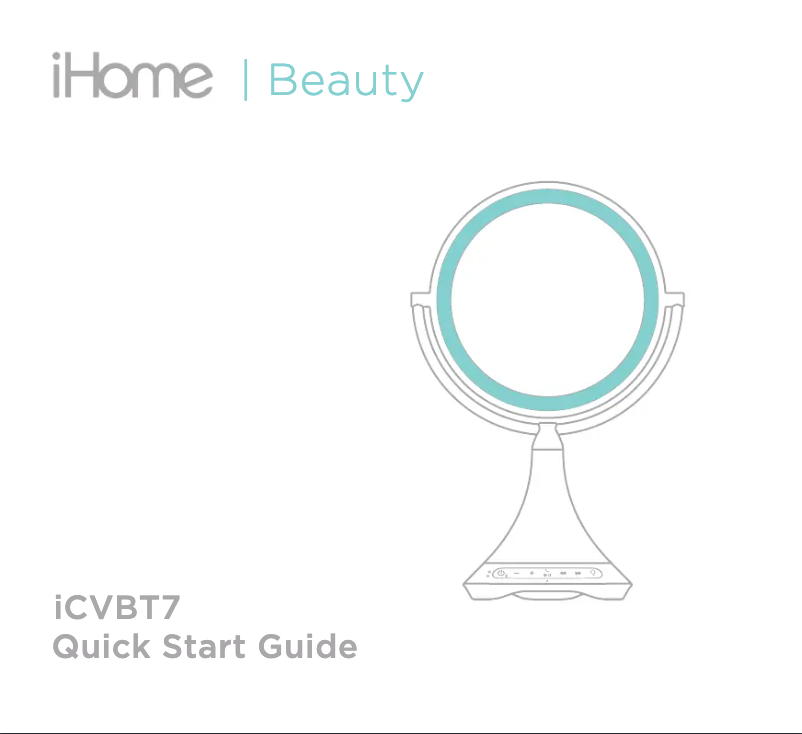 Página 1 del manual Guía de inicio rápido iHome iCVBT7