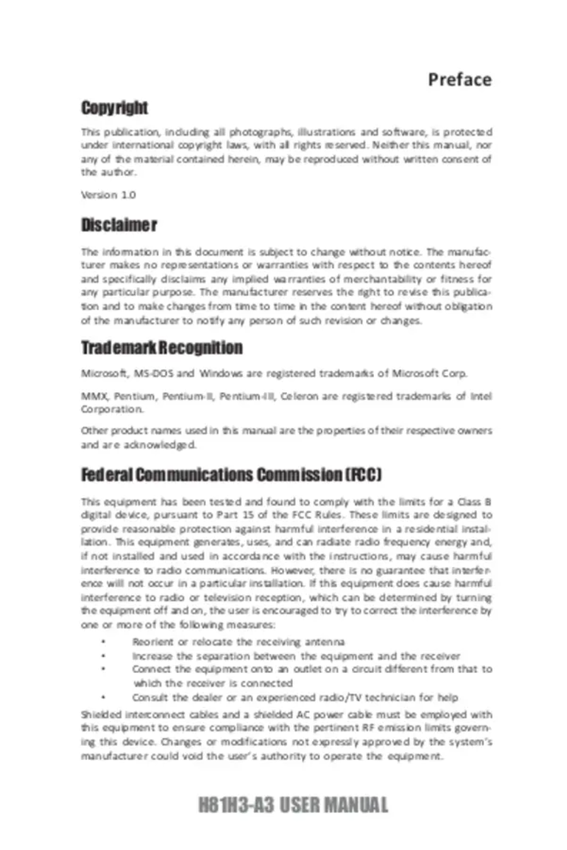 Page n°1 - Manuel utilisateur ECS H81H3-A3