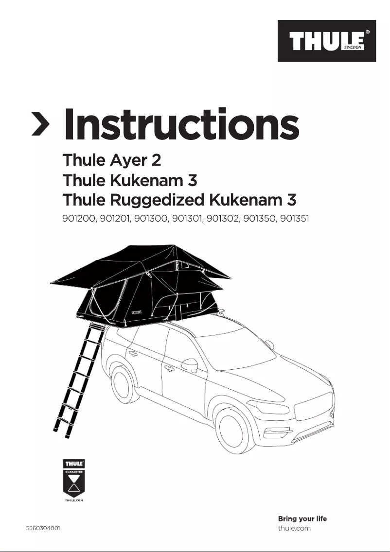 Page n°1 - Manuel utilisateur Thule Tepui Ayer 2