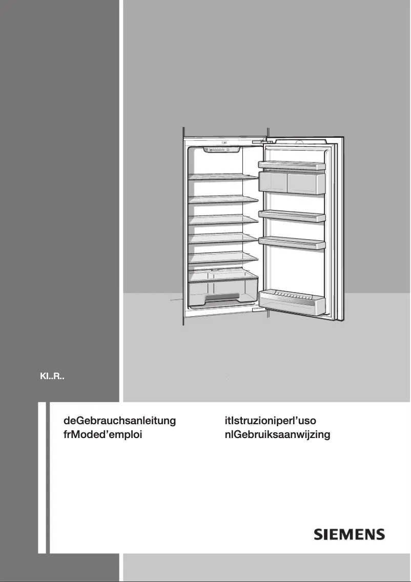 Image de la première page du manuel de l'appareil KI20RA65