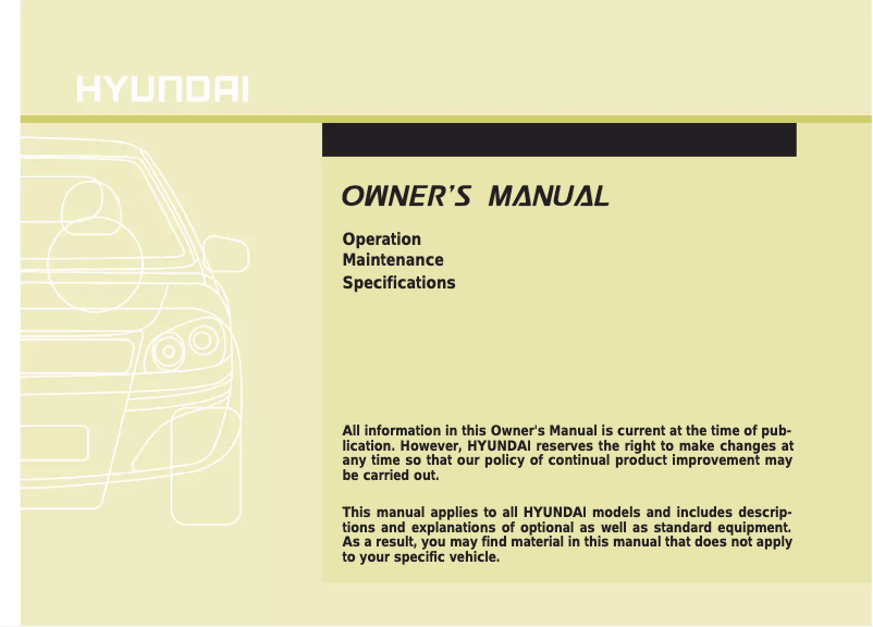 Página 1 del manual Manual de usuario Hyundai Elantra (2016)