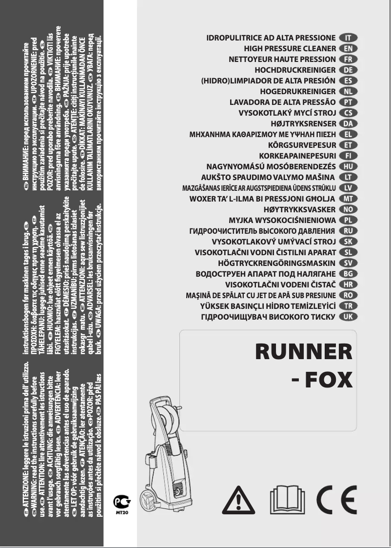 Page 1 de la notice Manuel utilisateur Lavorwash Runner 20