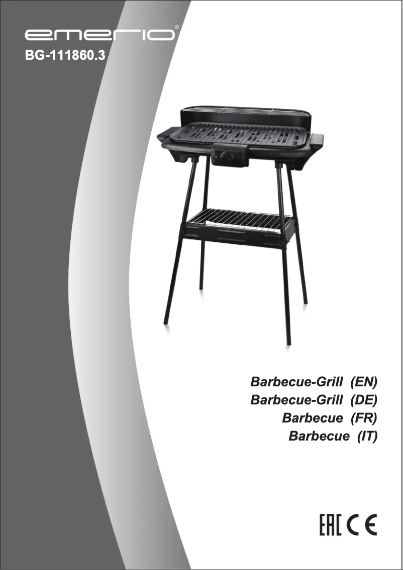 Image de la première page du manuel de l'appareil BG-111860.3