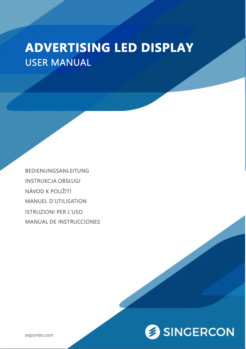 Page 1 de la notice Manuel utilisateur Singercon SIN-ALD-1500
