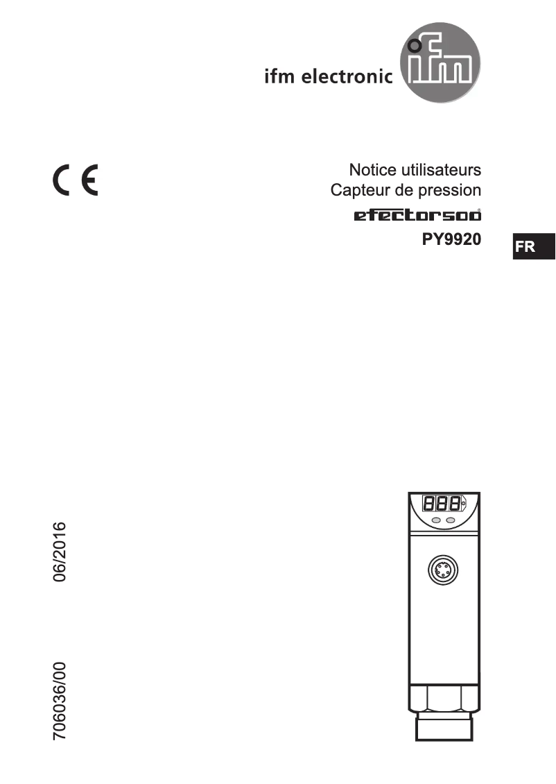 Image de la première page du manuel de l'appareil PY9920