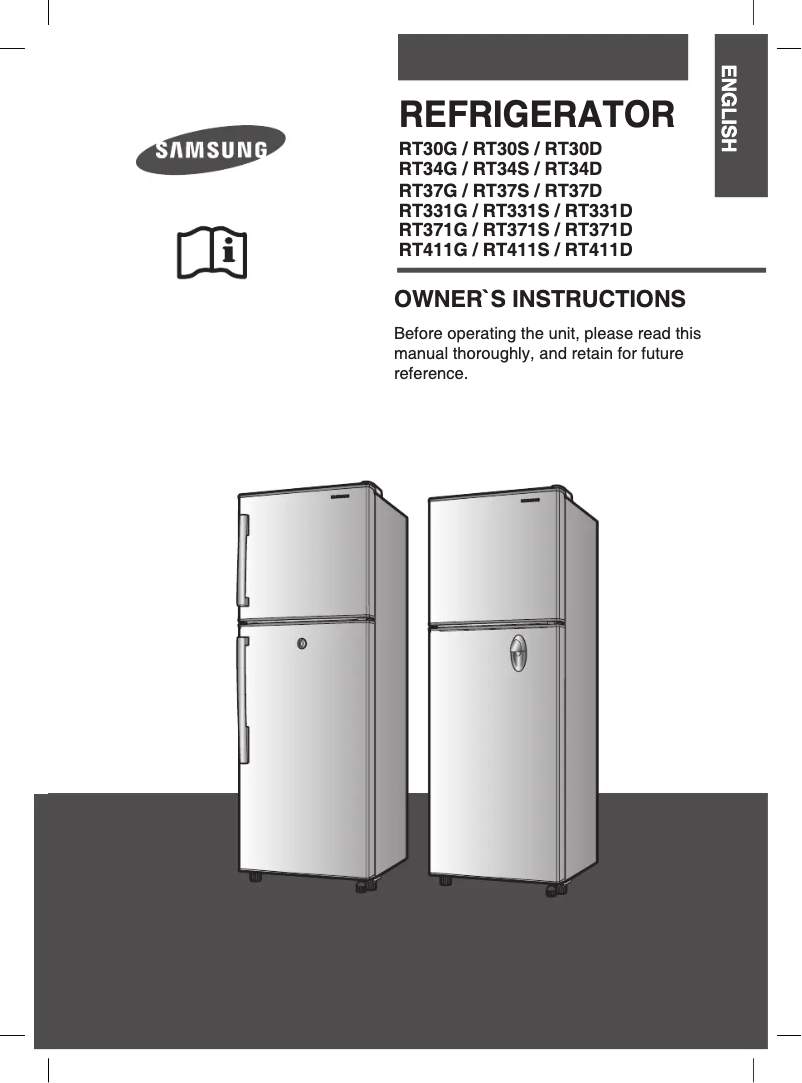Page n°1 - Manuel utilisateur Samsung RT331GBSW